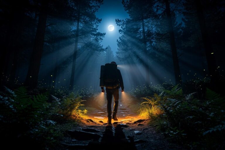 Podróżnicy przyznają, że piesze wycieczki po lasach w nocy dają zaskakujące wrażenia